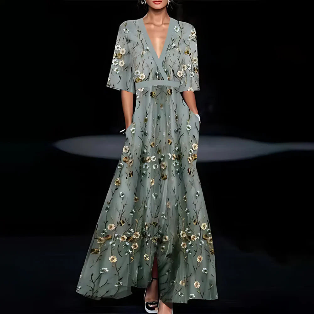 Viviane | Robe à imprimé floral - Bibi Chérie