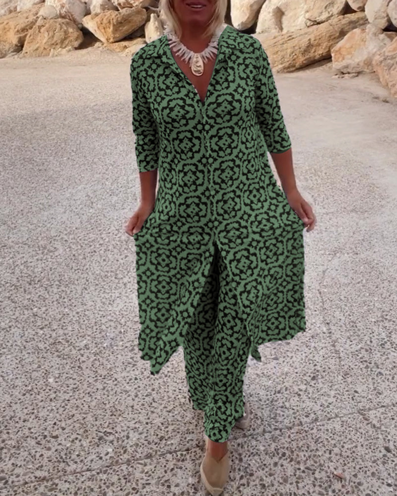 Élodie™ | Ensemble 2 pièces imprimé - Bibi Chérie