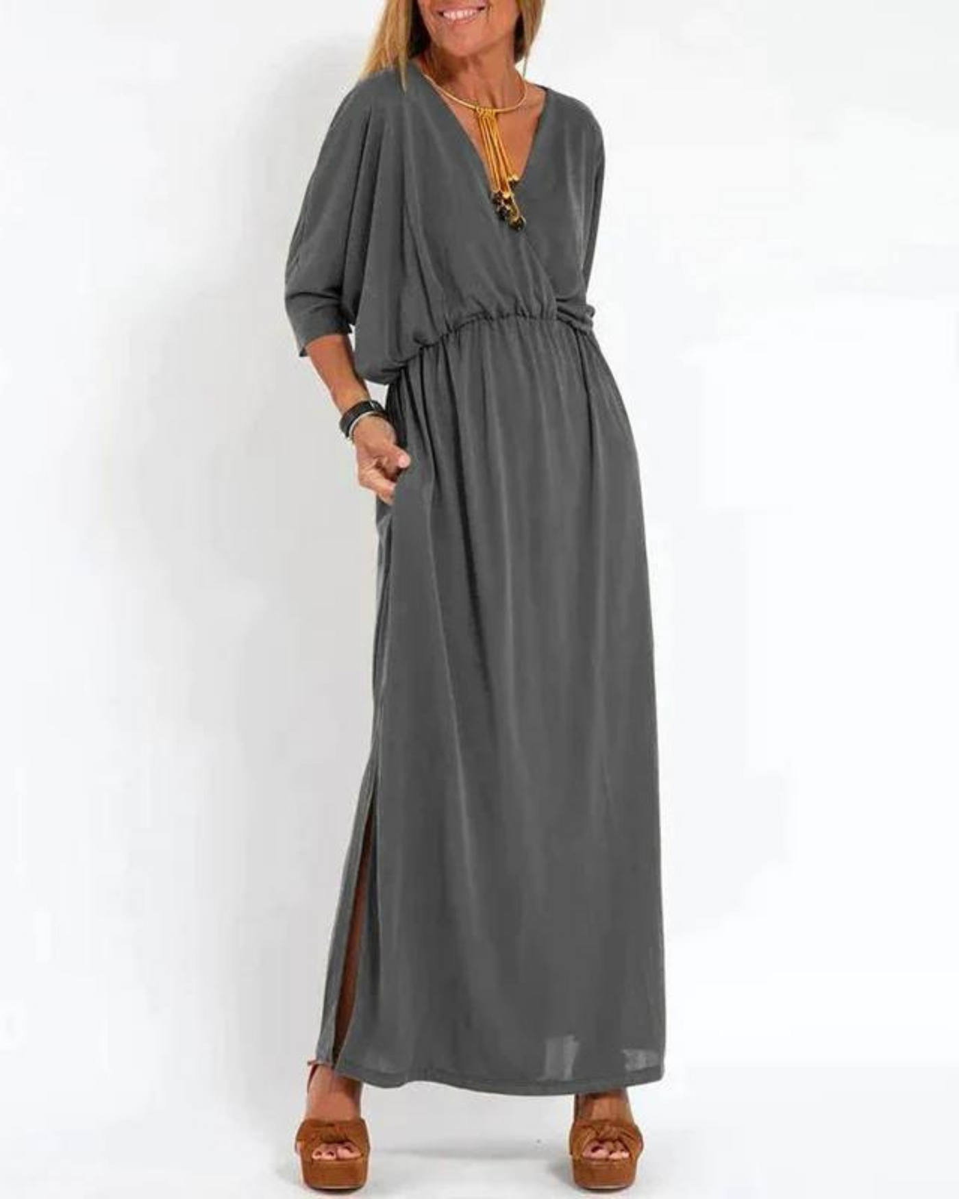 LANI - ROBE LONGUE VINTAGE - Bibi Chérie