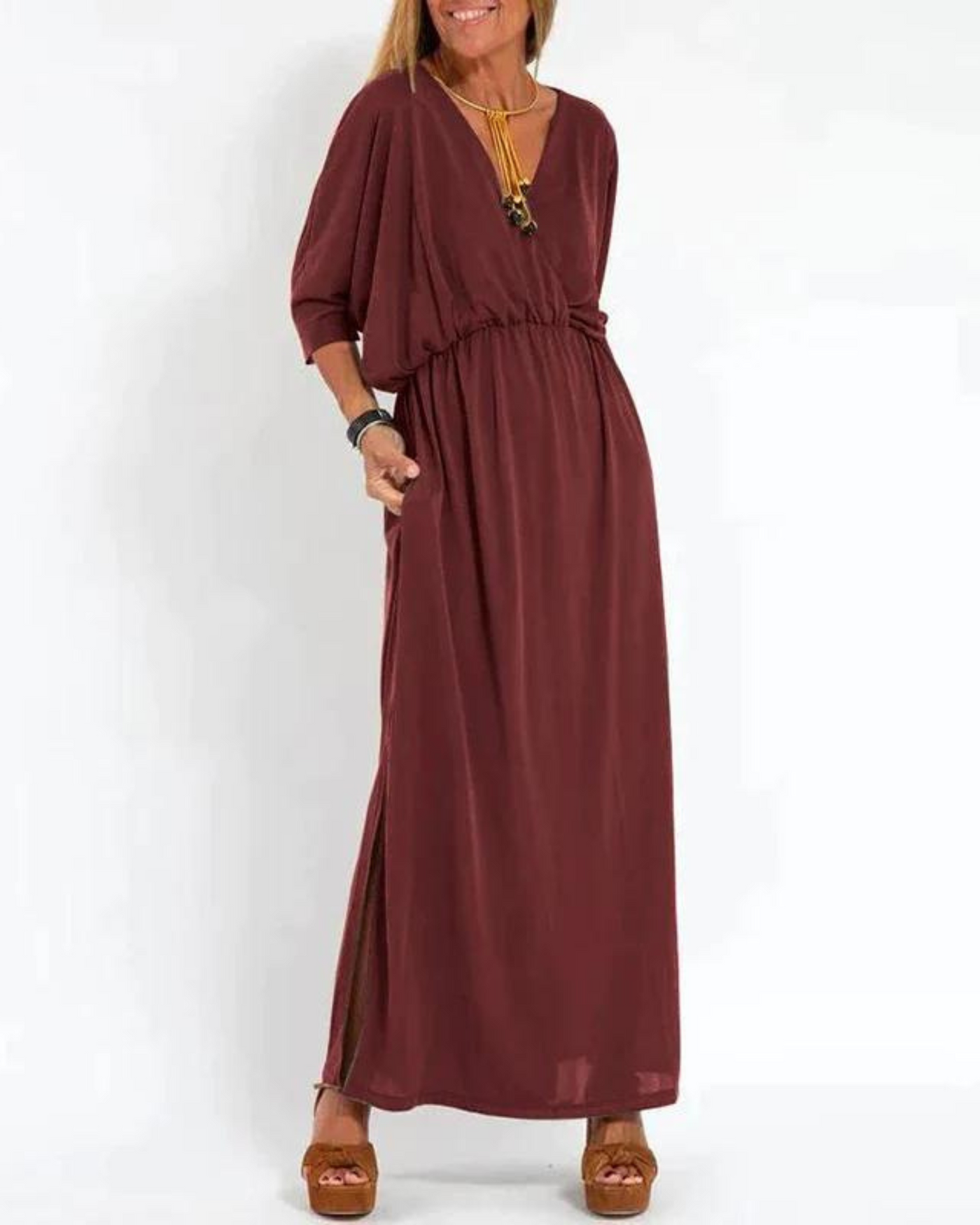 LANI - ROBE LONGUE VINTAGE - Bibi Chérie