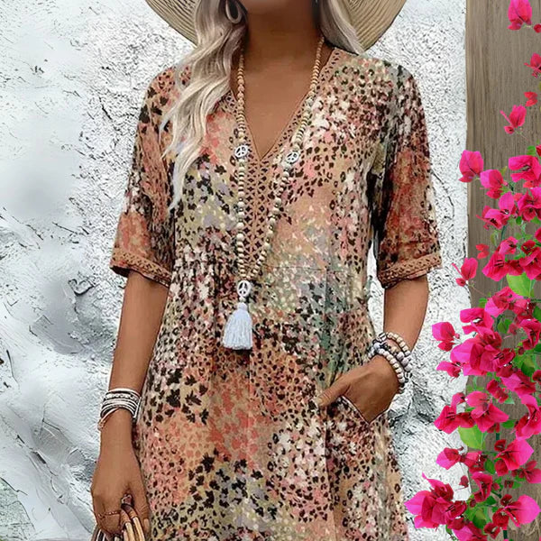 Annette™ | Robe fluide colorée - Bibi Chérie
