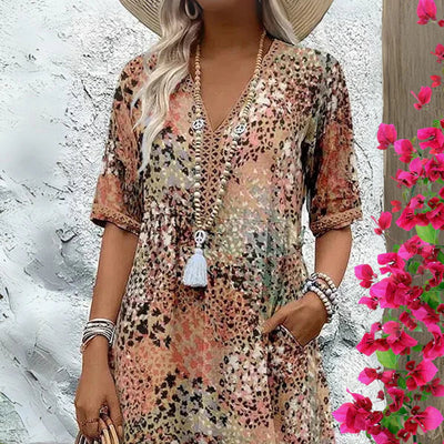 Annette™ | Robe fluide colorée - Bibi Chérie