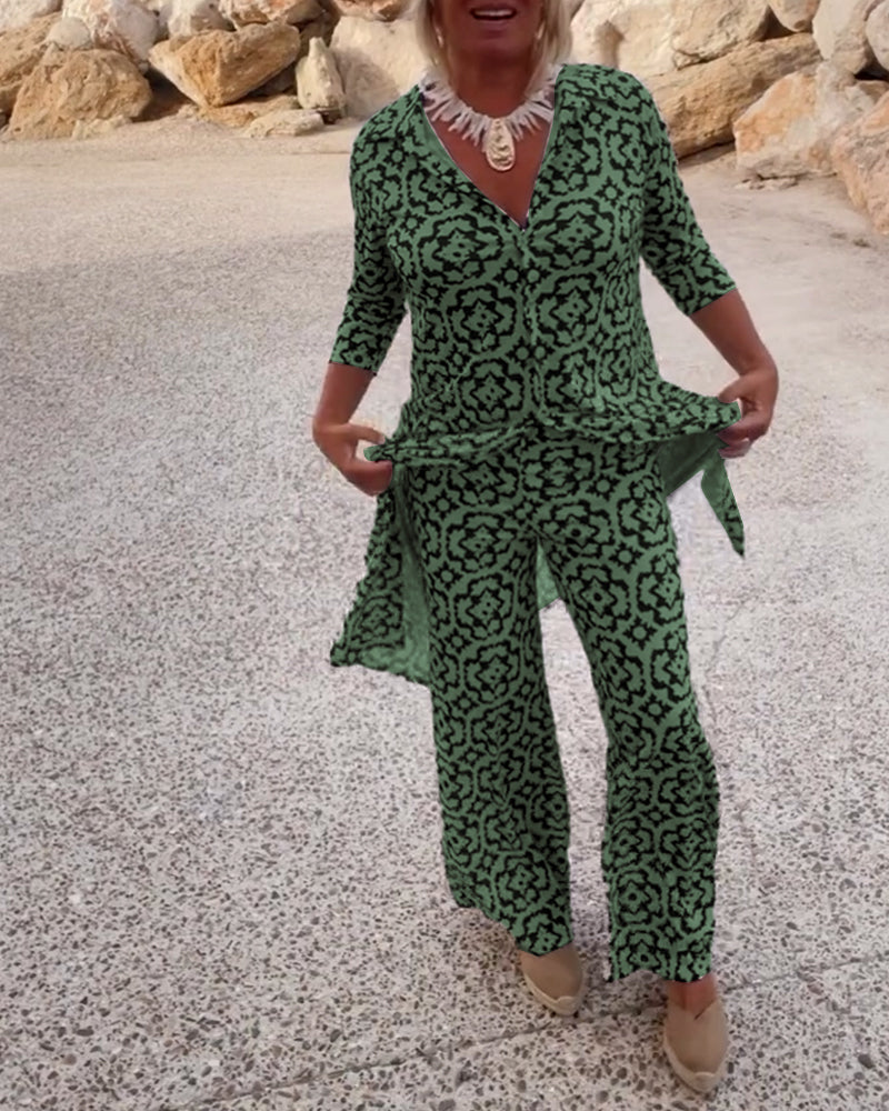 Élodie™ | Ensemble 2 pièces imprimé - Bibi Chérie