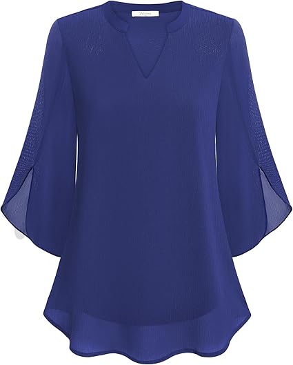 ARIELA | Blouse en chiffon double épaisseur - Bibi Chérie
