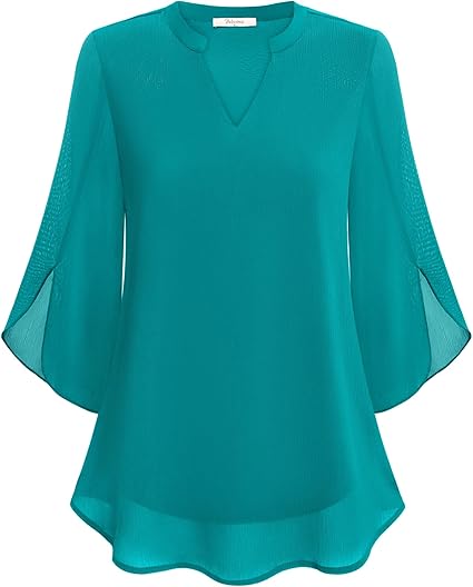 ARIELA | Blouse en chiffon double épaisseur - Bibi Chérie
