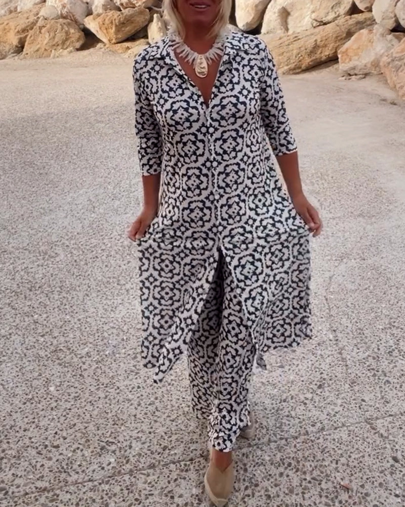 Élodie™ | Ensemble 2 pièces imprimé - Bibi Chérie