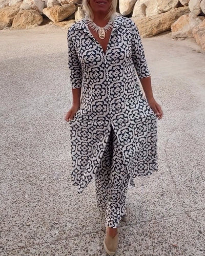 Élodie™ | Ensemble 2 pièces imprimé - Bibi Chérie