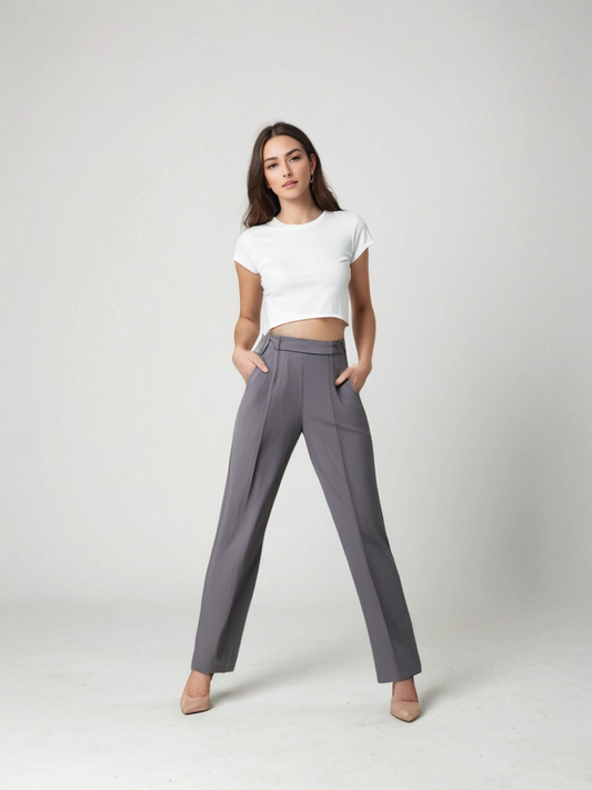 Zoé | Pantalon Large Élégant
