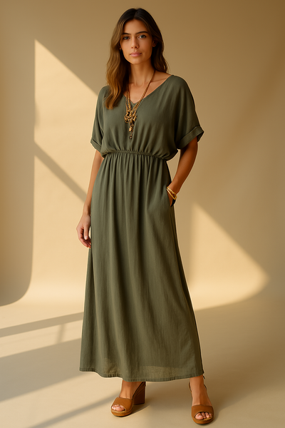 LANI - ROBE LONGUE VINTAGE - Bibi Chérie