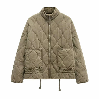 Véronique | Veste en Coton Matelassée Vintage - Bibi Chérie