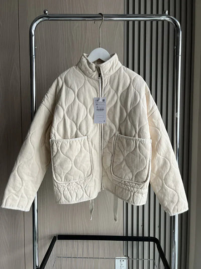 Véronique | Veste en Coton Matelassée Vintage - Bibi Chérie