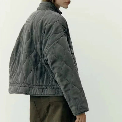 Véronique | Veste en Coton Matelassée Vintage - Bibi Chérie