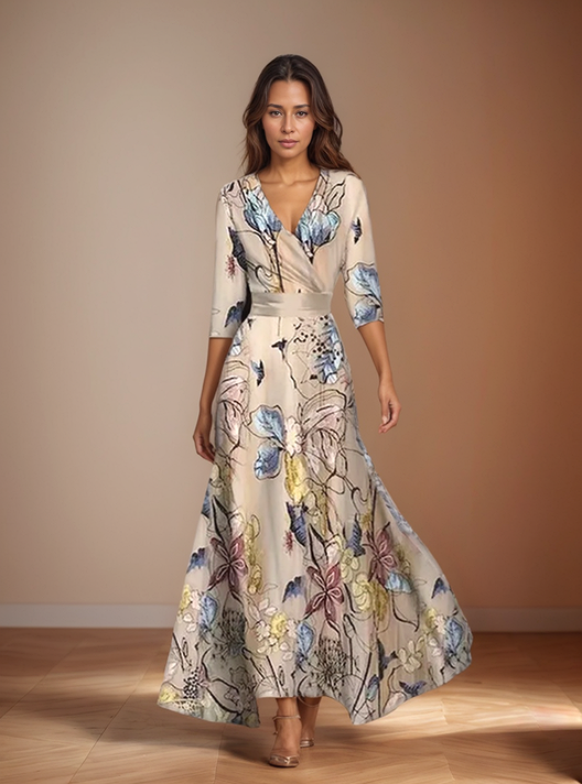 Viviane | Robe à imprimé floral - Bibi Chérie