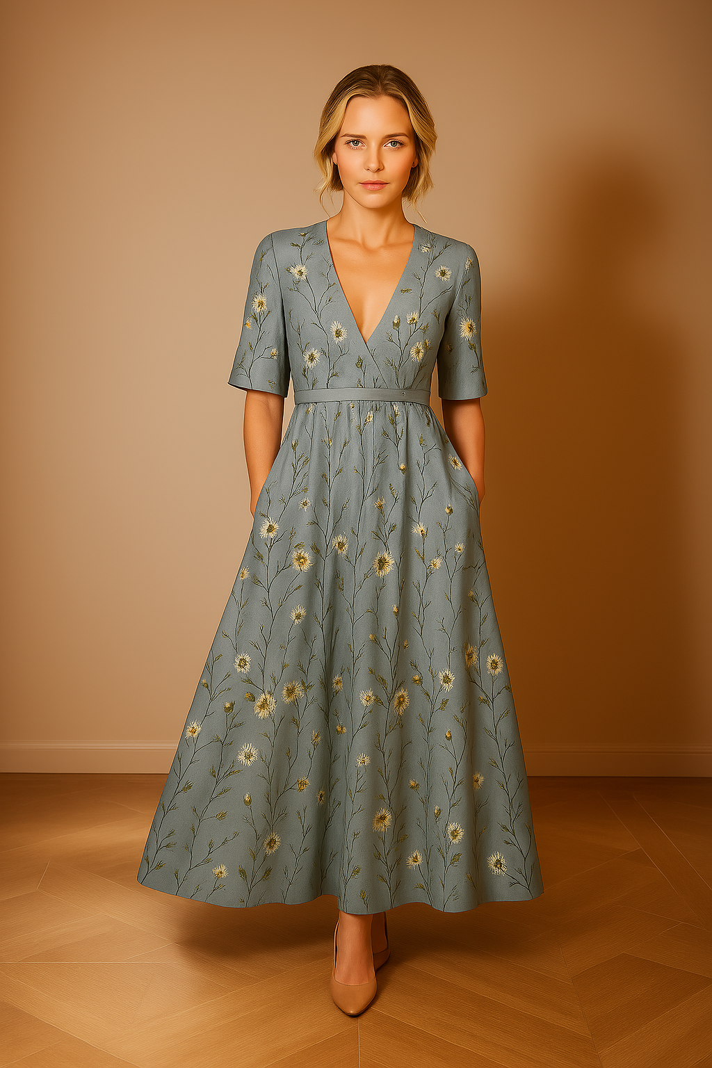 Viviane | Robe à imprimé floral - Bibi Chérie