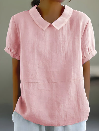 Joëlle™ | Blouse fluide à col chic - Bibi Chérie