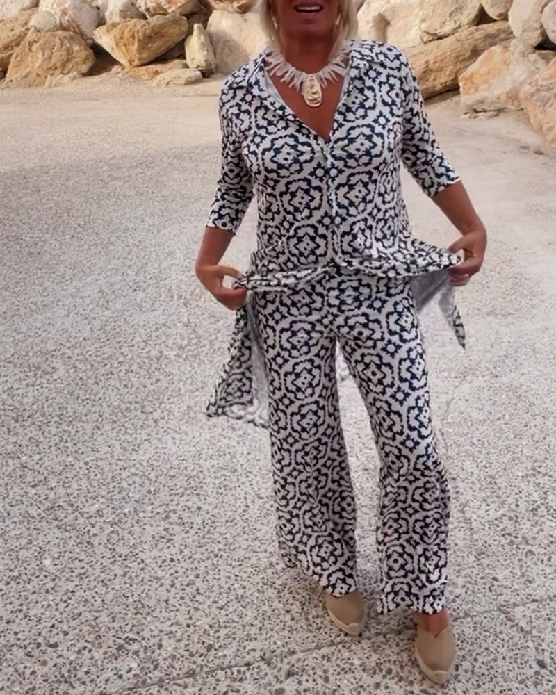 Élodie™ | Ensemble 2 pièces imprimé - Bibi Chérie