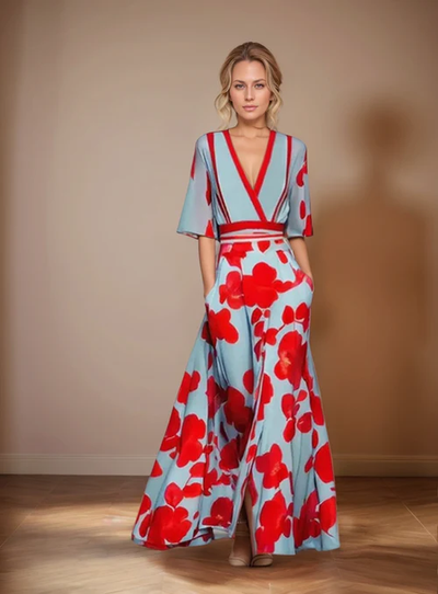 Viviane | Robe à imprimé floral - Bibi Chérie