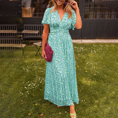 Auriane™ | Robe classique à col en V - Bibi Chérie